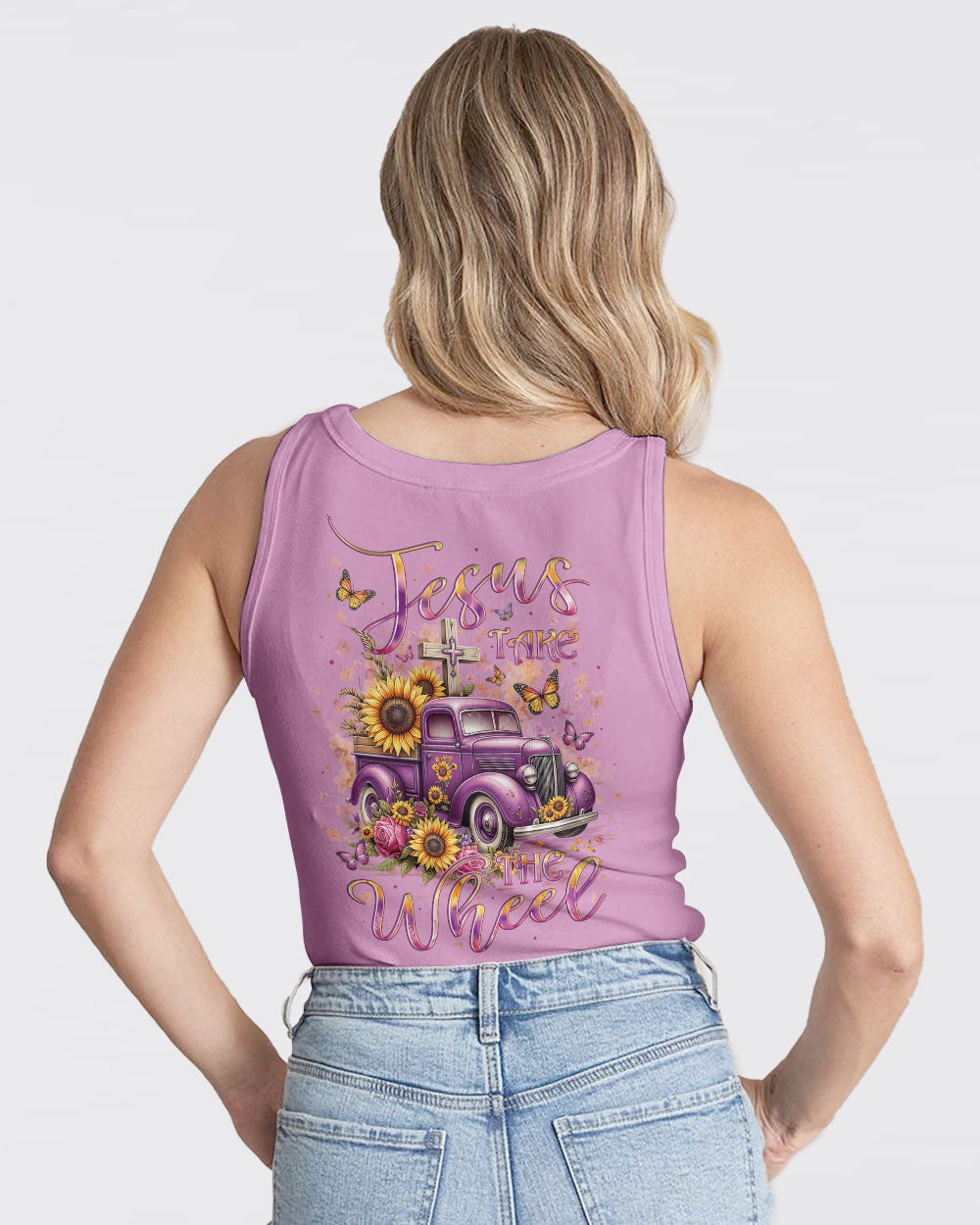 Jesus Take The Wheel Sunflower Women's All Over Print Shirt - Yhlt1601242