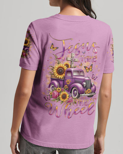 Jesus Take The Wheel Sunflower Women's All Over Print Shirt - Yhlt1601242