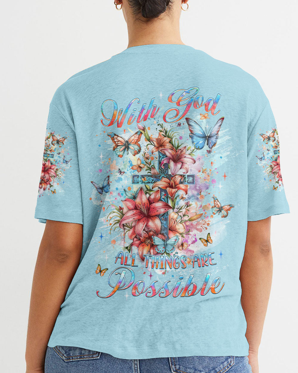 With God All Things Are Possible Women's All Over Print Shirt - Yhlt2802241