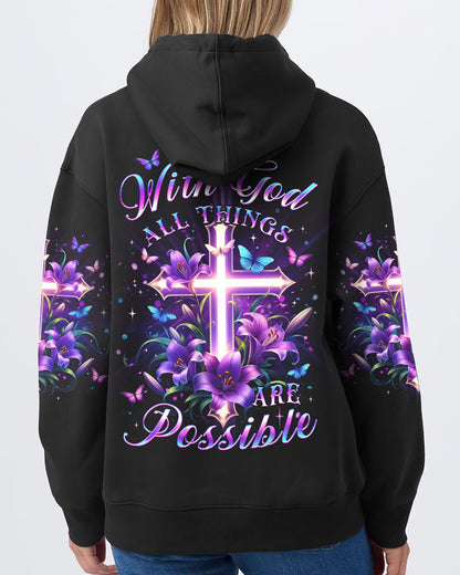 With God All Things Are Possible Women's All Over Print Shirt - Yhlt2901244