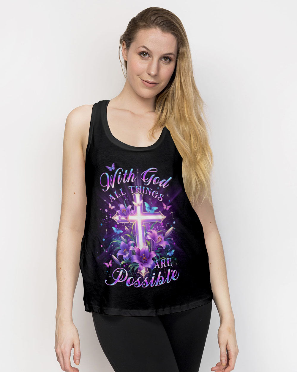 With God All Things Are Possible Women's All Over Print Shirt - Yhlt2901244