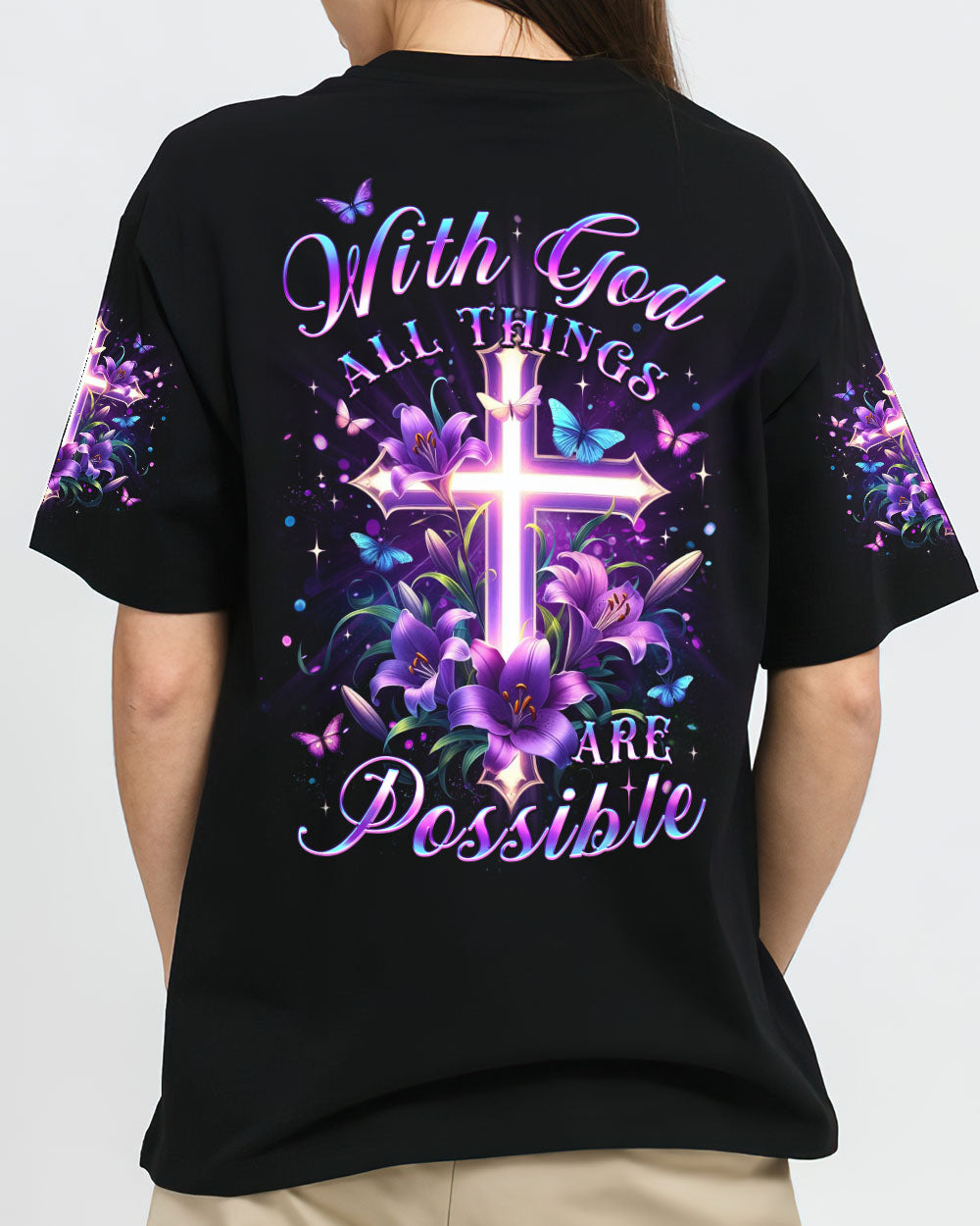 With God All Things Are Possible Women's All Over Print Shirt - Yhlt2901244