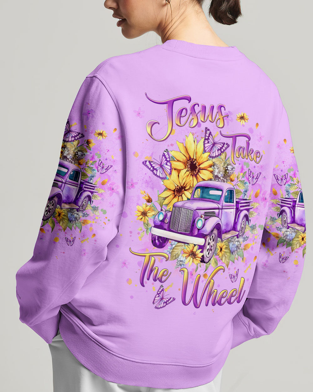 Jesus Take The Wheel Sunflowers Women's All Over Print Shirt - Yhlt3011232