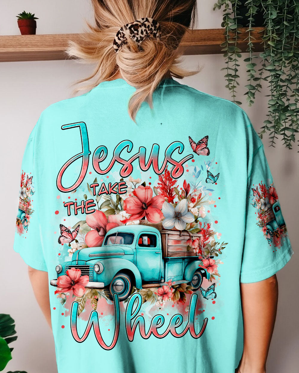 Jesus Take The Wheel Women's All Over Print Shirt - Tytm1711234