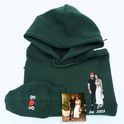 Custom Couple Photo Hoodie for Young Couple from Mom Dad  – Perfect Gift for Prom or Valentine's Day