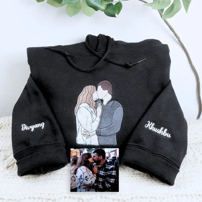 Custom Couple Photo Hoodie for Young Couple from Mom Dad  – Perfect Gift for Prom or Valentine's Day