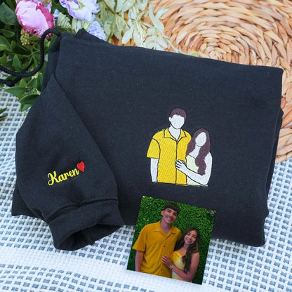 Custom Couple Photo Hoodie for Young Couple from Mom Dad  – Perfect Gift for Prom or Valentine's Day