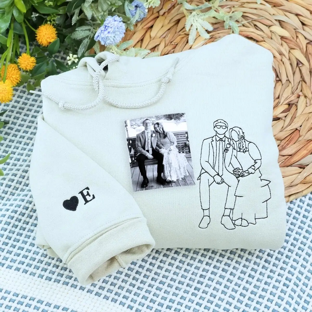 Custom Couple Photo Hoodie for Young Couple from Mom Dad  – Perfect Gift for Prom or Valentine's Day