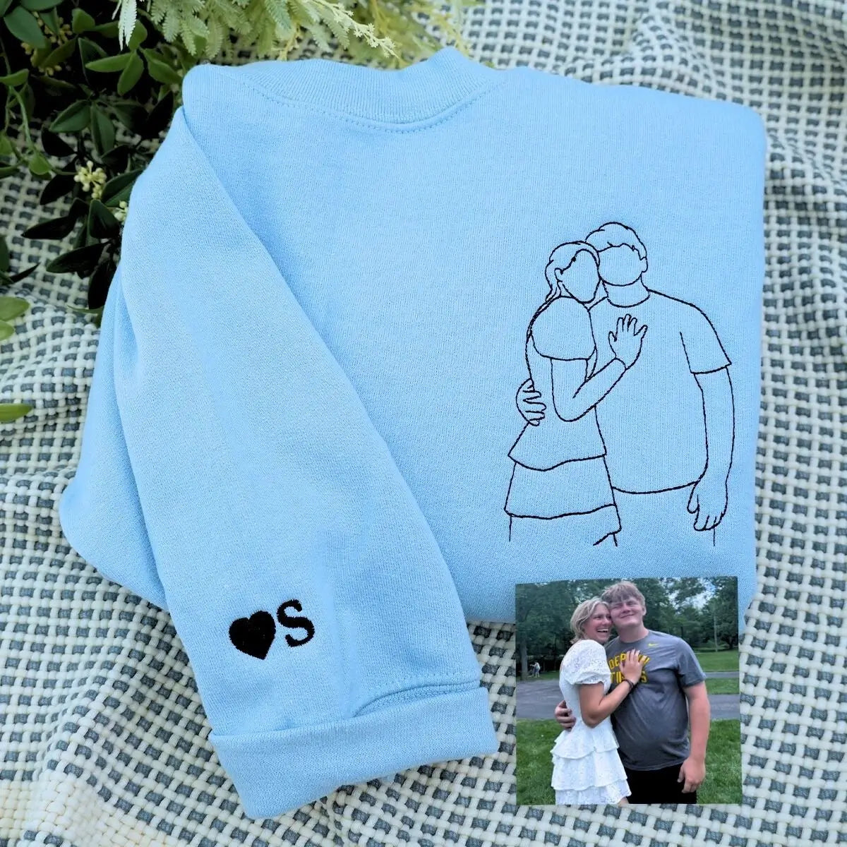 Custom Couple Photo Hoodie for Young Couple from Mom Dad  – Perfect Gift for Prom or Valentine's Day