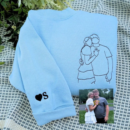 Custom Couple Photo Hoodie for Young Couple from Mom Dad  – Perfect Gift for Prom or Valentine's Day