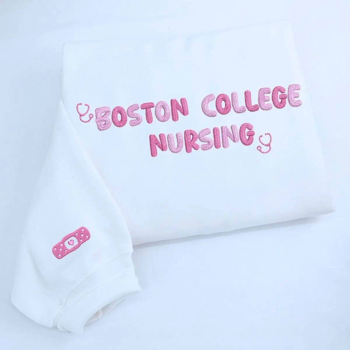 Custom Embroidered College Nursing Sweatshirt, Best Gifts for Nursing Students