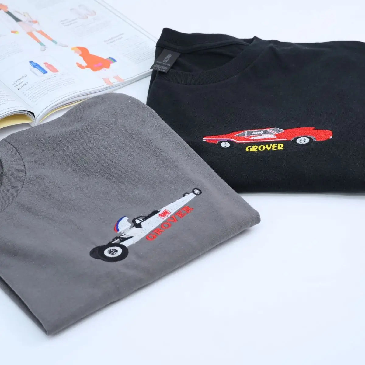 Custom Embroidered Race Car from Photo Sweatshirt or Hoodie, Car Racing Gifts for Him