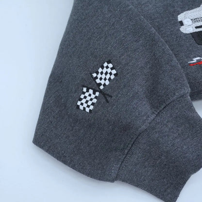 Custom Embroidered Race Car from Photo Sweatshirt or Hoodie, Car Racing Gifts for Him