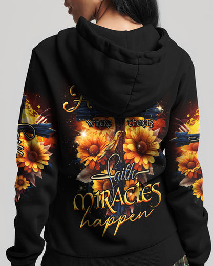 Where There Is Faith Miracles Happen Women's All Over Print Shirt - Tlno0607234