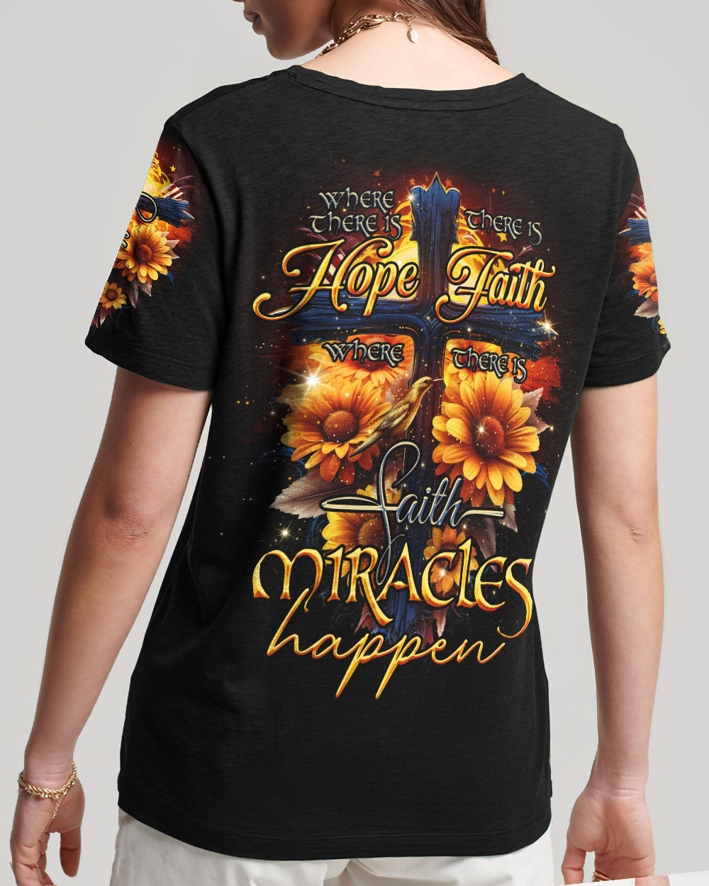 Where There Is Faith Miracles Happen Women's All Over Print Shirt - Tlno0607234