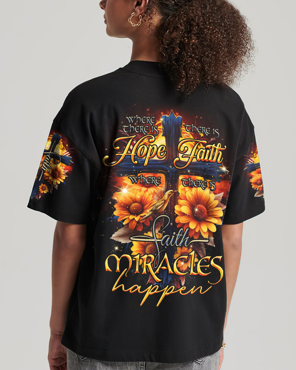 Where There Is Faith Miracles Happen Women's All Over Print Shirt - Tlno0607234