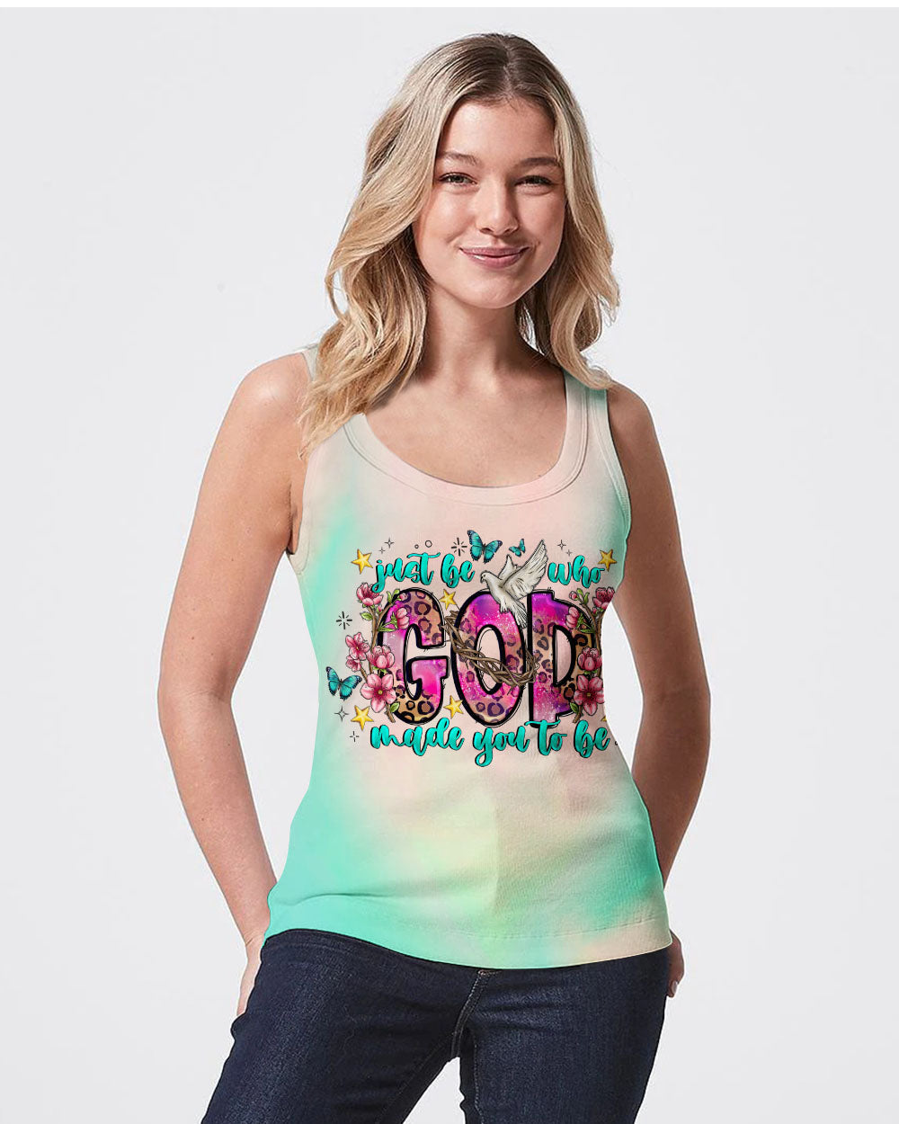 Just Be Who God Made You To Be Women's All Over Print Shirt - Tlno1207234