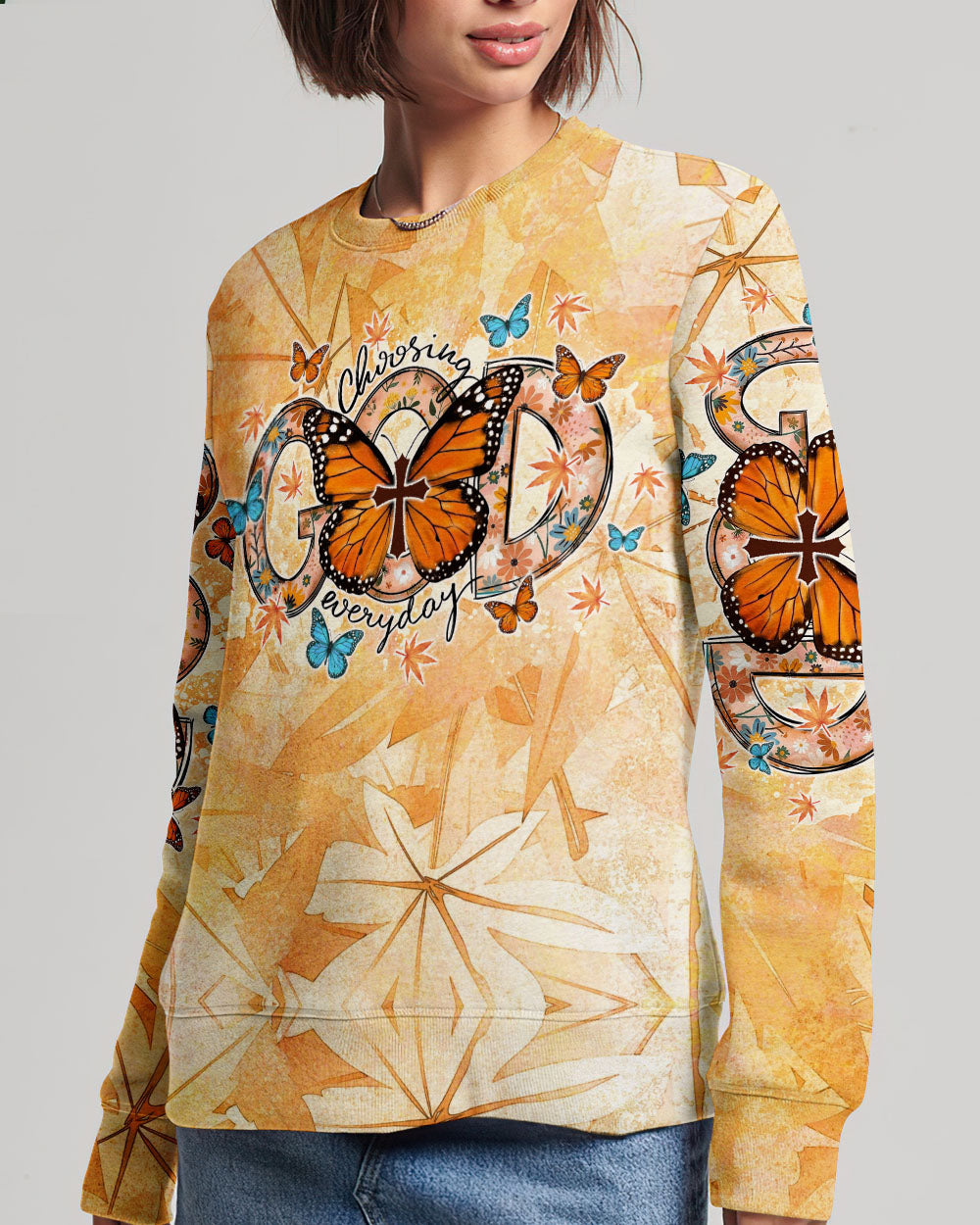 Choosing God Everyday Butterfly Women's All Over Print Shirt - Tlno1307234