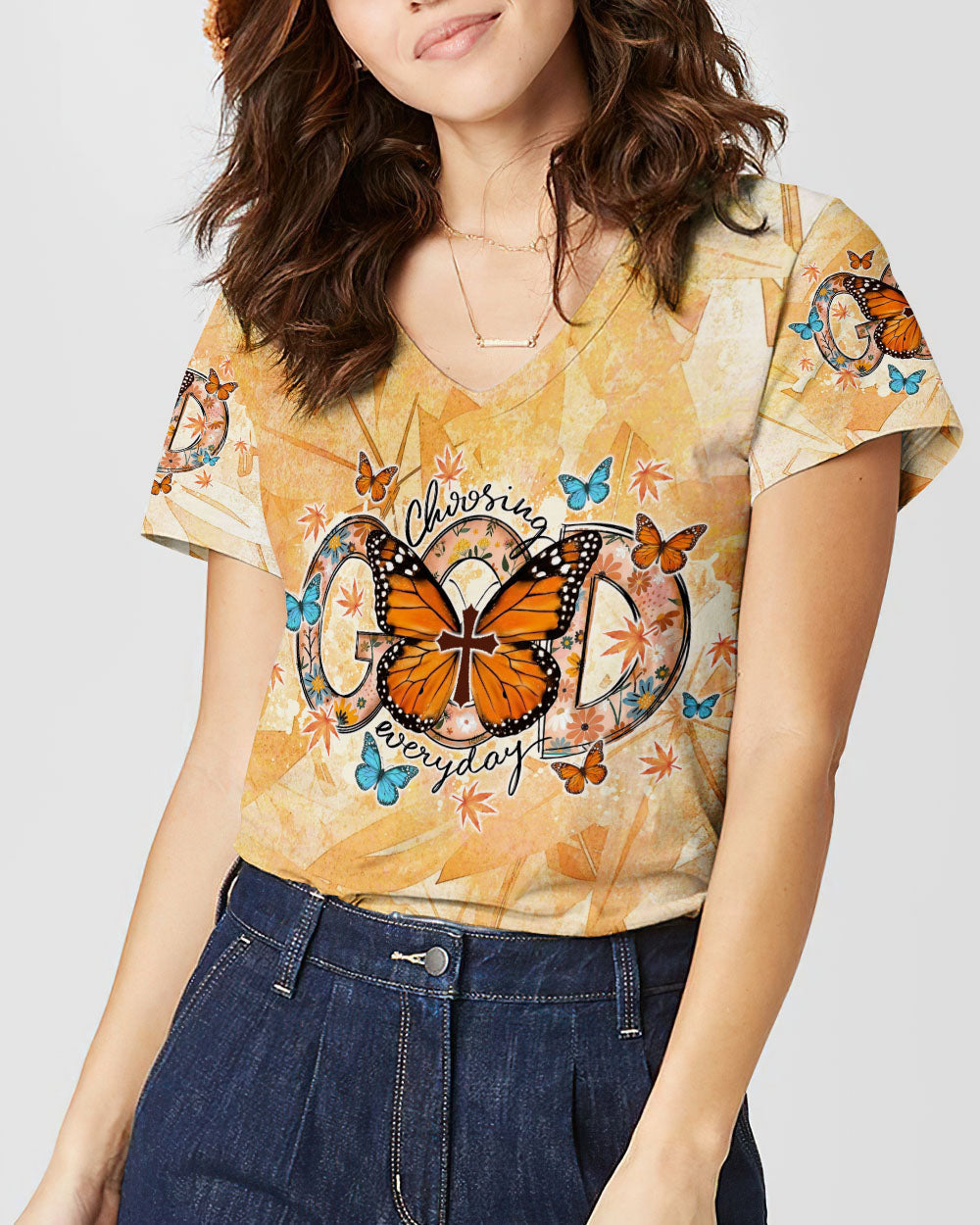 Choosing God Everyday Butterfly Women's All Over Print Shirt - Tlno1307234