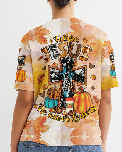 Fall For Jesus Autumn Women's All Over Print Shirt - Tlno1407234