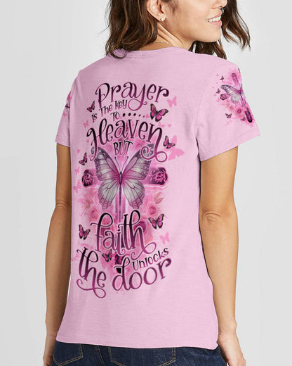 Faith Unlocks The Door Women's All Over Print Shirt - Tlno1407238