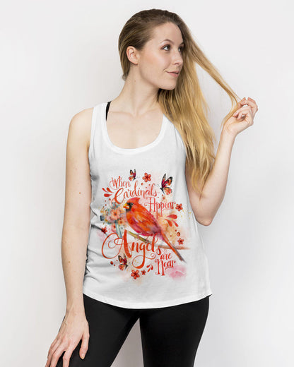 When Cardinals Appear Angels Are Near Women's All Over Print Shirt - Tlno1707237