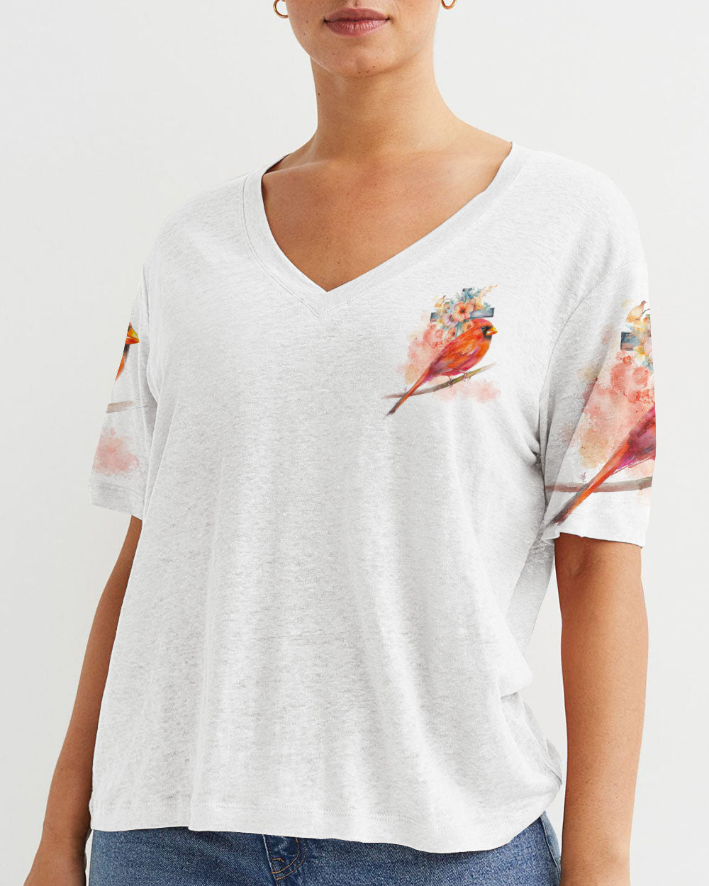 When Cardinals Appear Angels Are Near Women's All Over Print Shirt - Tlno1707237