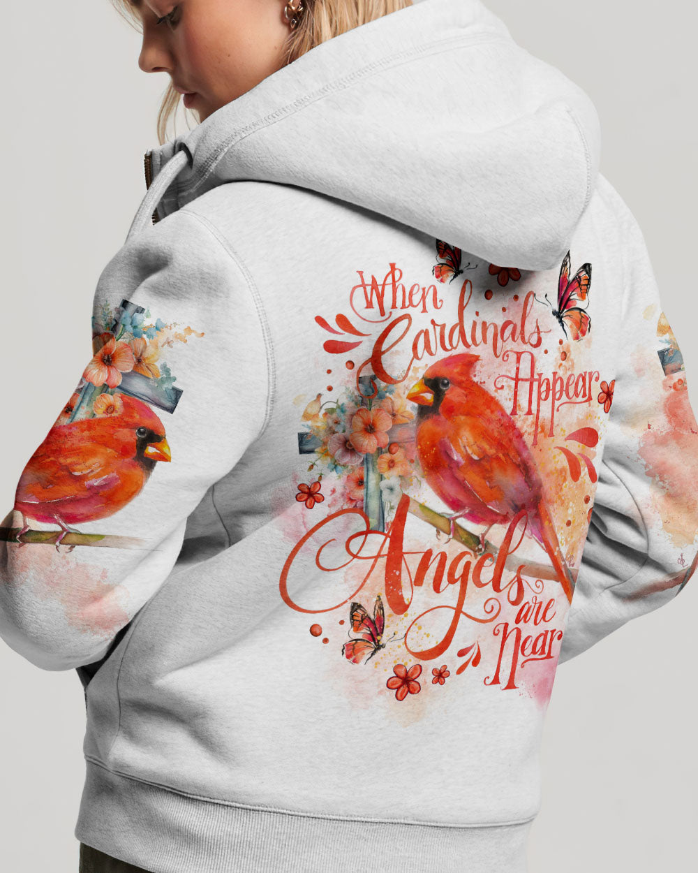 When Cardinals Appear Angels Are Near Women's All Over Print Shirt - Tlno1707237