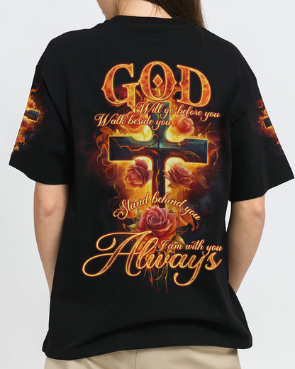 God Will Go Before You Women's All Over Print Shirt - Tlno2107234