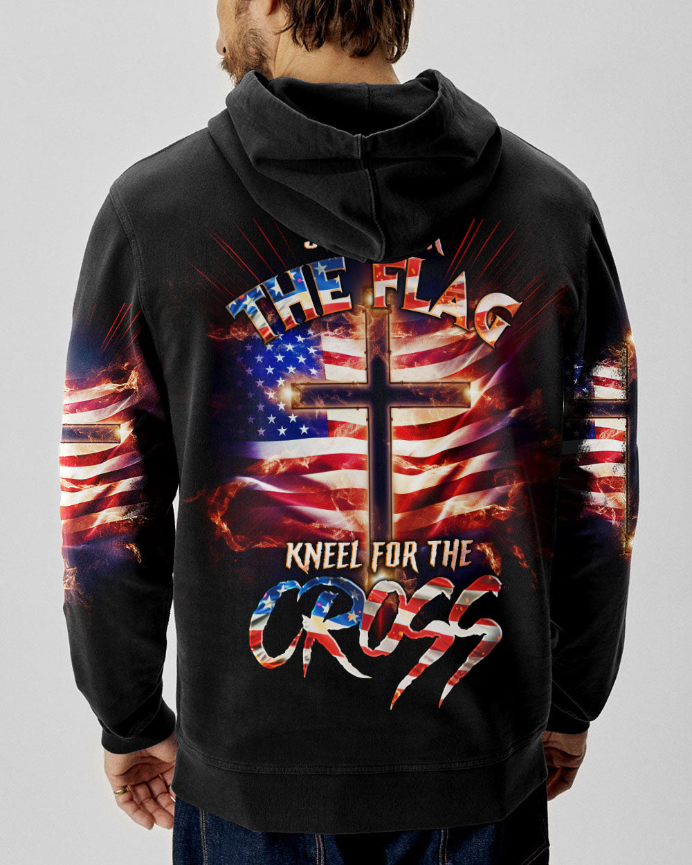 Stand For The Flag Kneel For The Cross Men's All Over Print Shirt - Tlno2407233