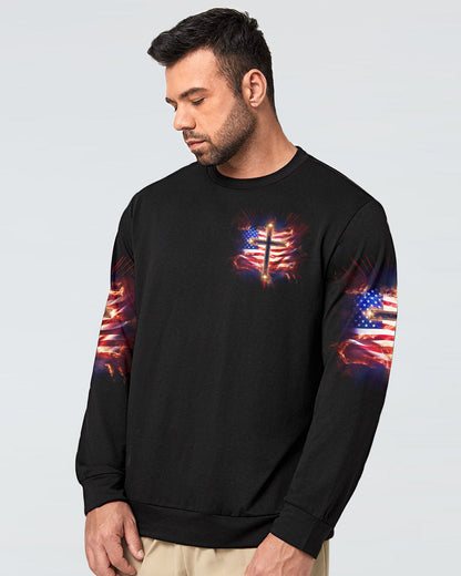 Stand For The Flag Kneel For The Cross Men's All Over Print Shirt - Tlno2407233