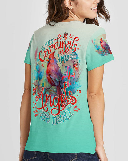 When Cardinals Appear Angels Are Near Women's All Over Print Shirt - Tlno2507239