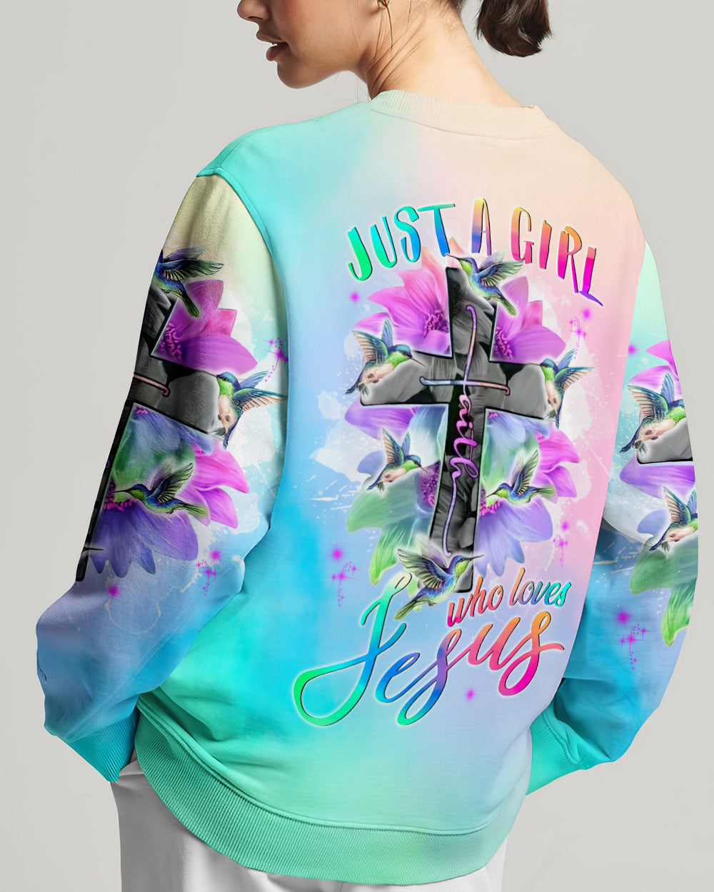 Just A Girl Who Loves Jesus Women's All Over Print Shirt - Tlnt1207234