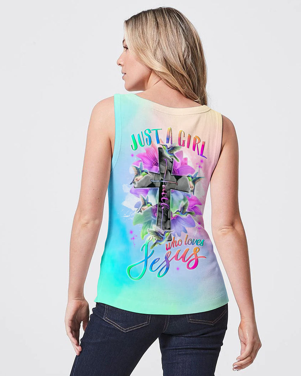 Just A Girl Who Loves Jesus Women's All Over Print Shirt - Tlnt1207234