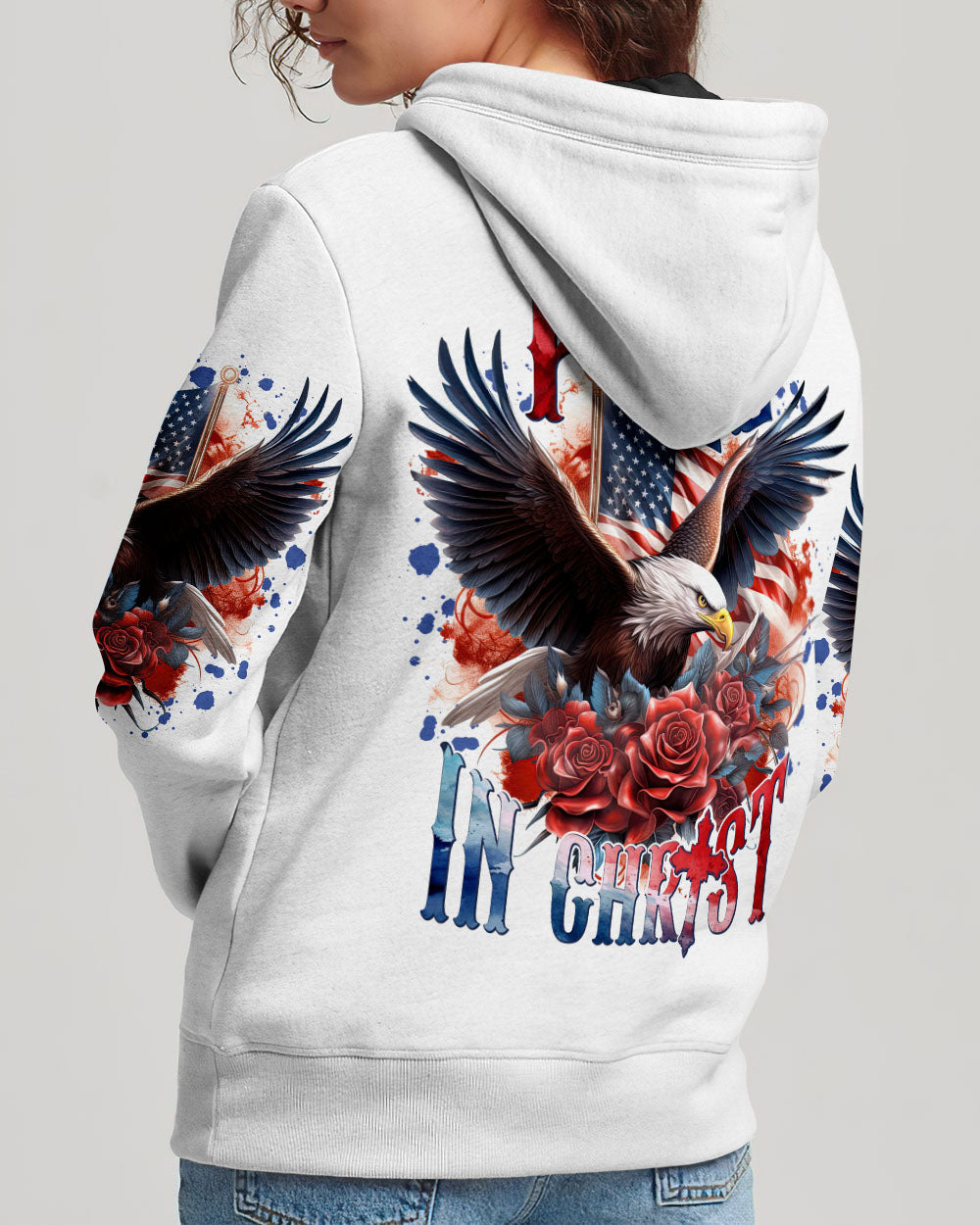 Free In Christ Eagle Women's All Over Print Shirt - Tlnt1807232