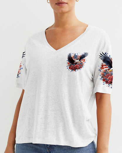 Free In Christ Eagle Women's All Over Print Shirt - Tlnt1807232