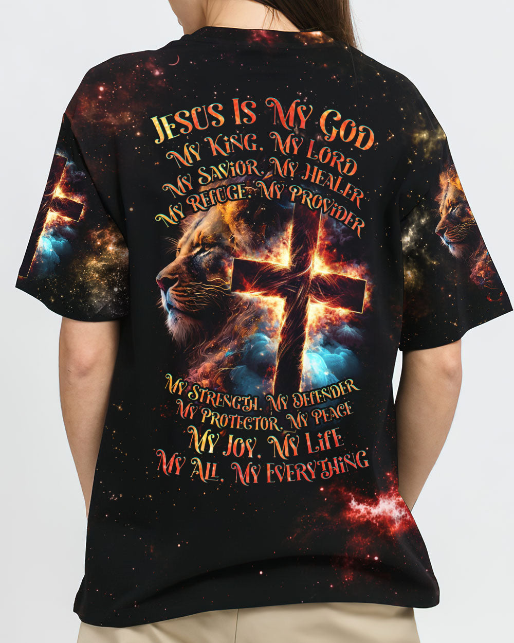 Jesus Is My Everything Lion Women's All Over Print Shirt - Tlnz0507231