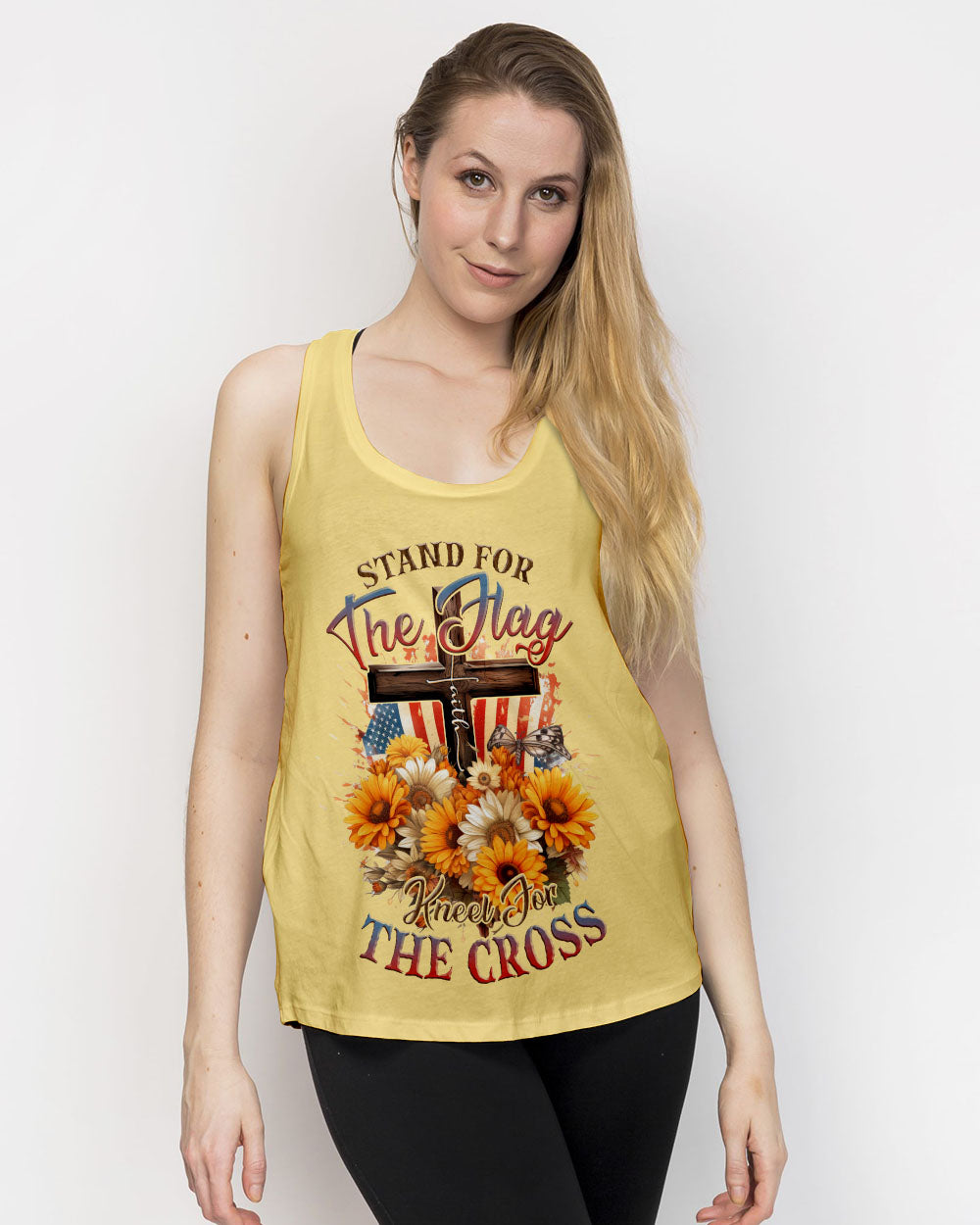 Stand For The Flag Kneel For The Cross Women's All Over Print Shirt - Tlnz0607233