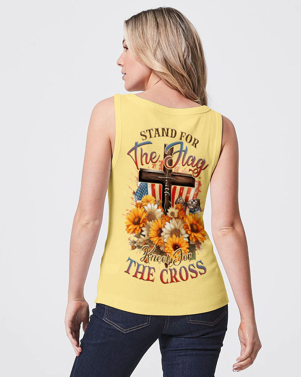 Stand For The Flag Kneel For The Cross Women's All Over Print Shirt - Tlnz0607233