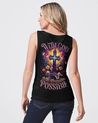 With God All Things Are Possible Women's All Over Print Shirt - Tlnz1107234