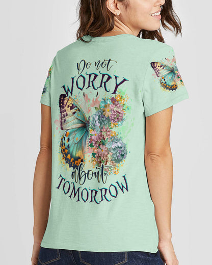 Do Not Worry About Tomorrow Butterfly Women's All Over Print Shirt - Tlnz1407236