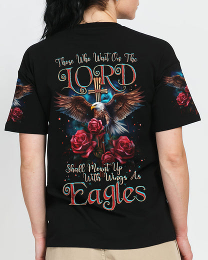 Those Who Wait On The Lord Eagle Women's All Over Print Shirt - Tlnz2007233