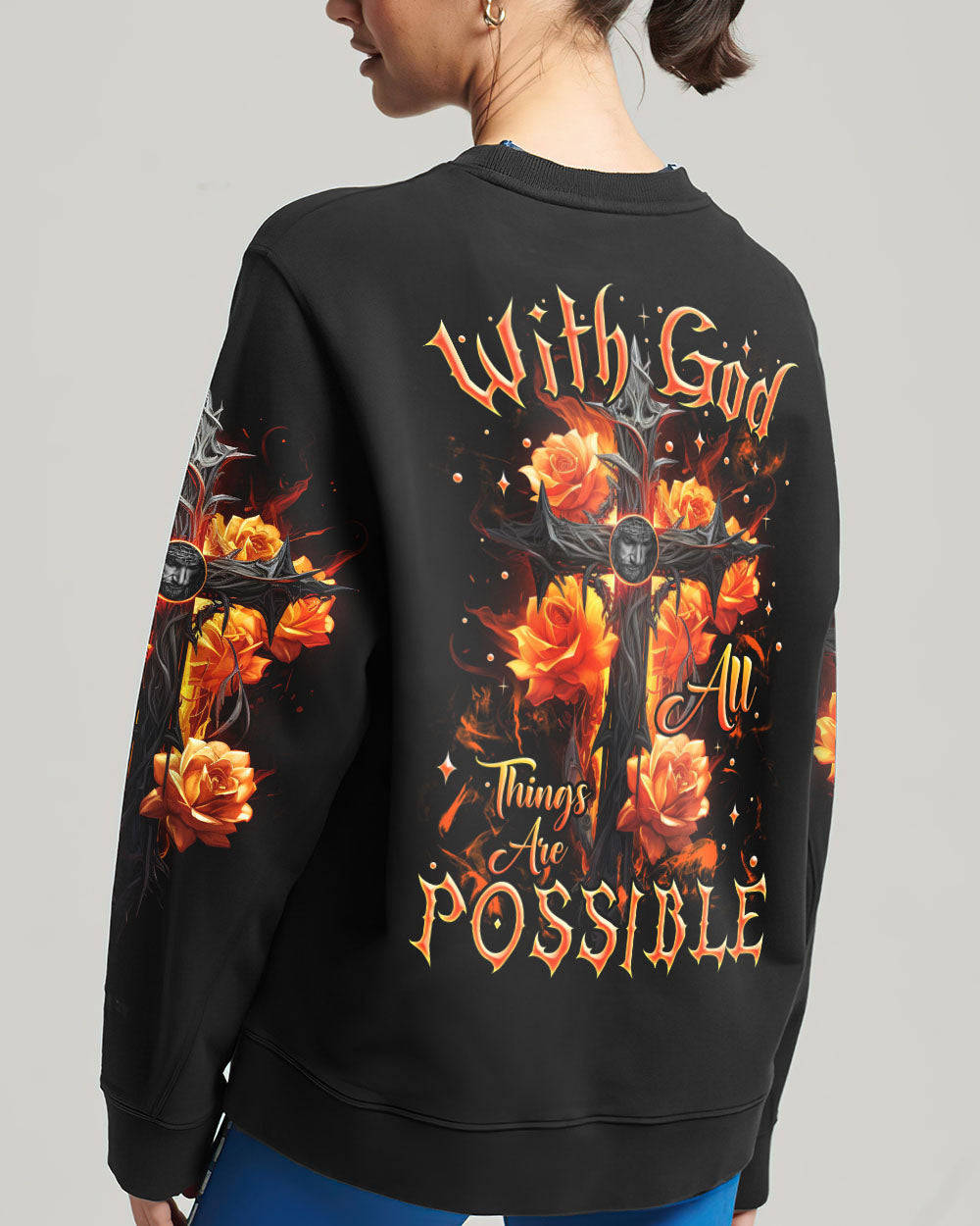 With God All Things Are Possible Women's All Over Print Shirt - Tlnz2207236