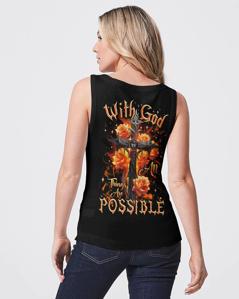 With God All Things Are Possible Women's All Over Print Shirt - Tlnz2207236