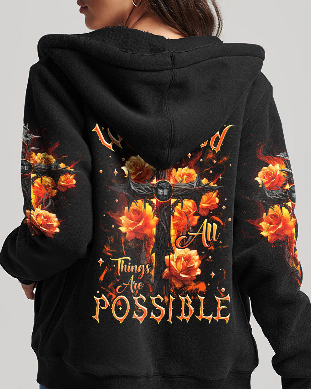 With God All Things Are Possible Women's All Over Print Shirt - Tlnz2207236