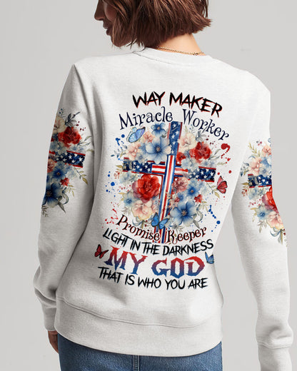 Way Maker Miracle Worker Cross Women's All Over Print Shirt - Tlnz2407235