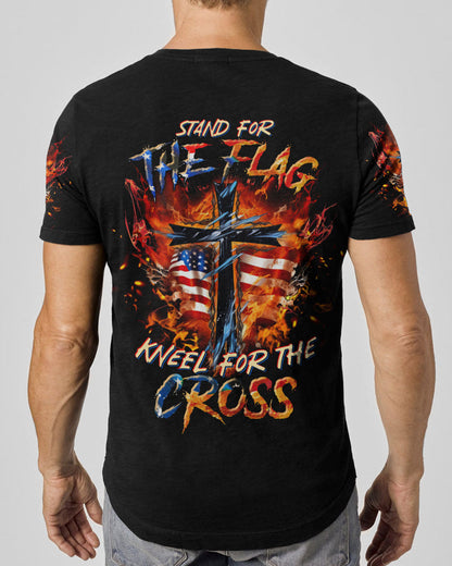 Stand For The Flag Kneel For The Cross Men's All Over Print Shirt - Tltr0707231