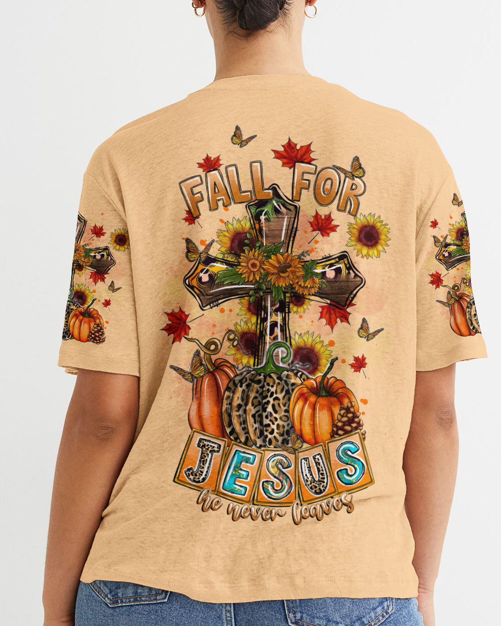 Fall For Jesus Autumn Women's All Over Print Shirt - Tltr1807234