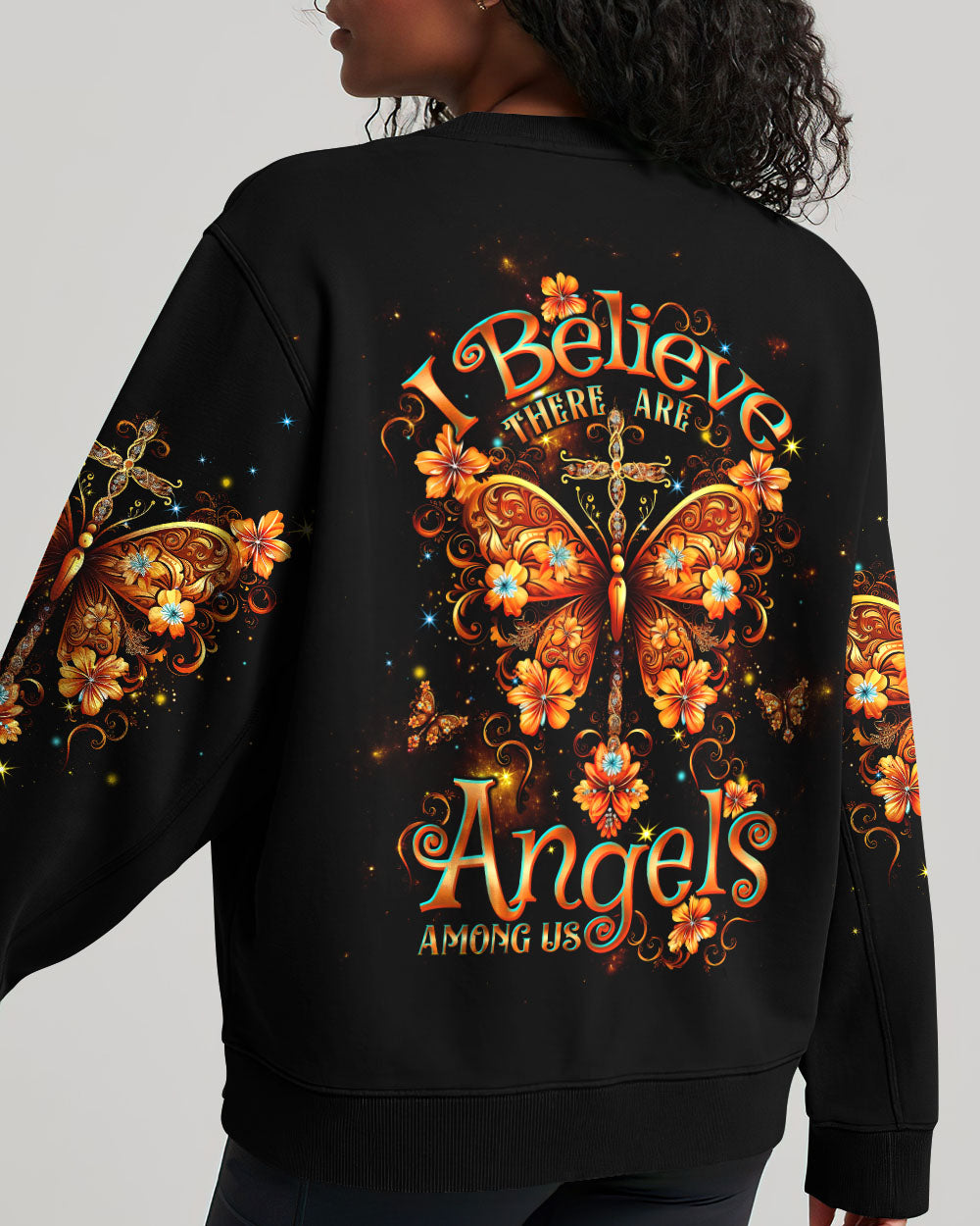 I Believe There Are Angels Among Us Butterfly Women's All Over Print Shirt - Tltw1907232