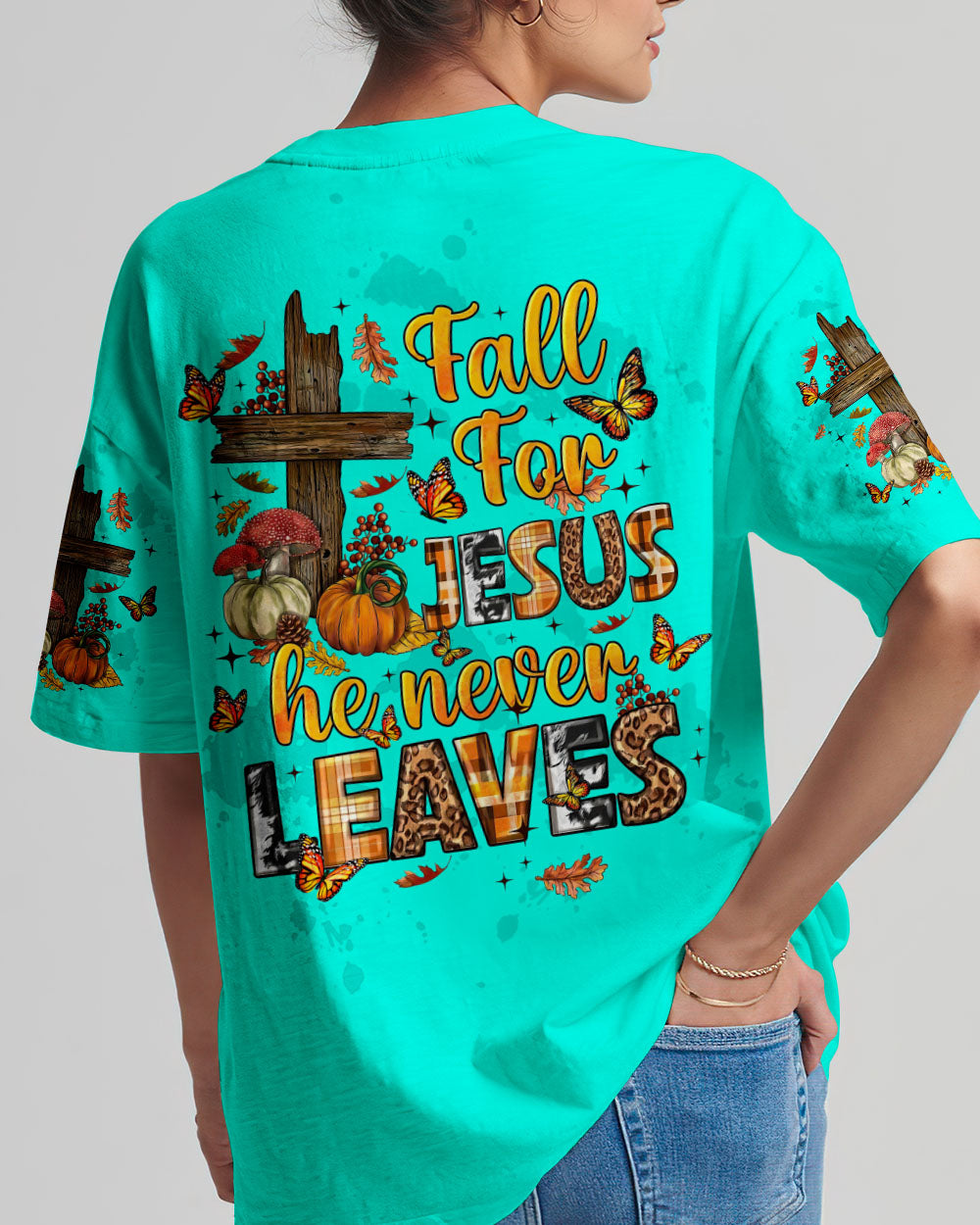 Fall For Jesus Autumn Women's All Over Print Shirt - Tltw2107233